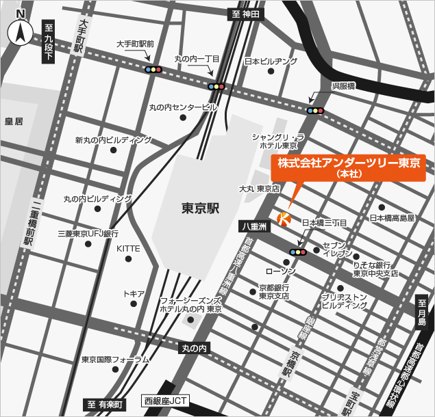 地図：東京事務所
